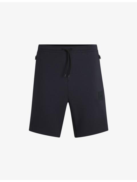 Brand-Patch Straight-Leg Cotton-Blend Shorts