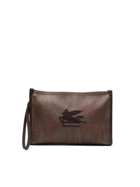 pegasus paisley clutch bag