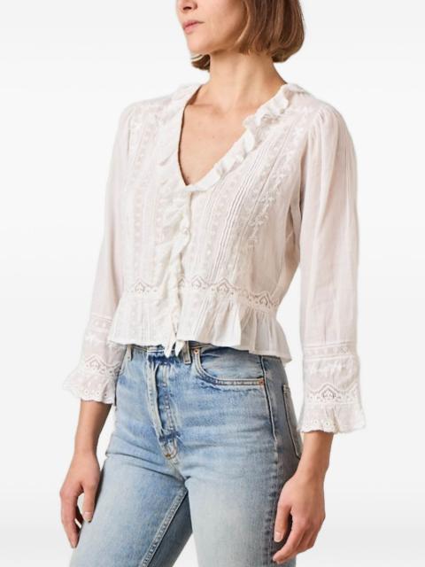 Eldoris ruffled lace top