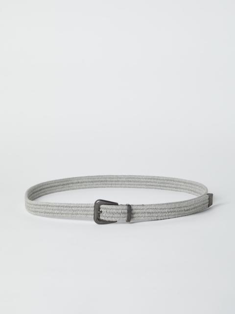 Rustic braided linen belt