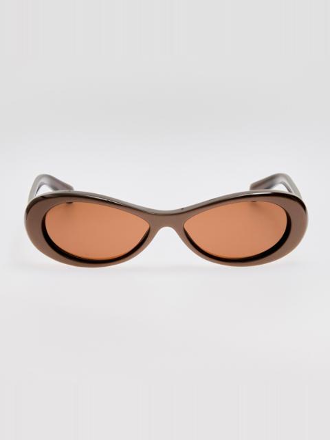 Nuvola Sunglasses in Metallic Brown