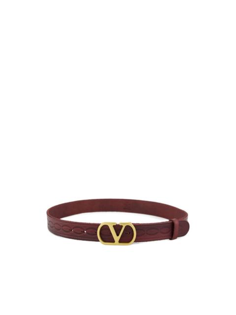 VLogo Signature leather belt