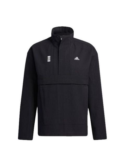 adidas Wj Anorak Series Casual Sports Woven Stand Collar Jacket Black GP0901
