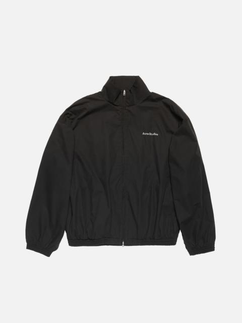 Logo zipper jacket - Black