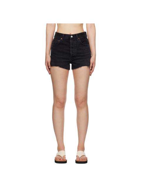Black Mila Denim Shorts