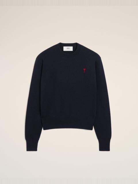 BLUE WOOL AMI DE COEUR CREWNECK SWEATER