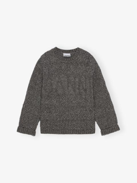 GREY O-NECK SWEATER