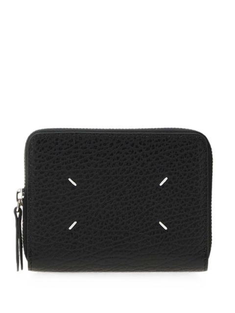 Maison Margiela Four-Stitches Pebbled Leather Wallet