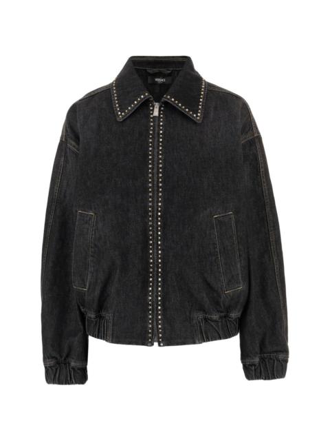 studded denim blouson