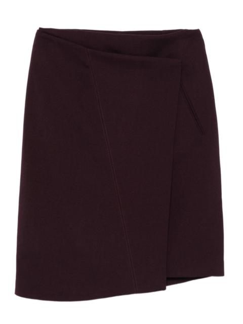 tailored wrap skirt