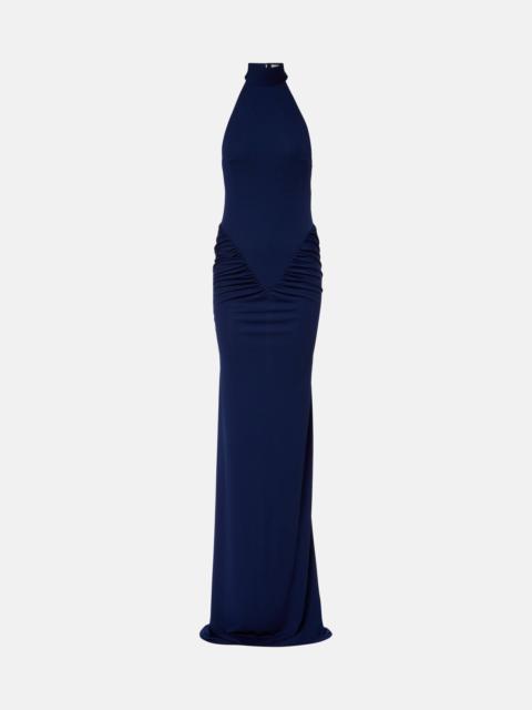 Cass ruched maxi dress