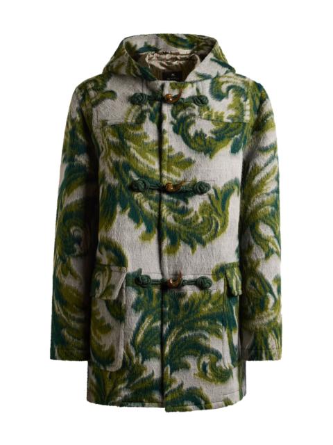 Hooded Wool-Blend Coat green