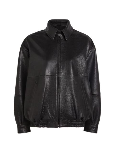 Doran zip-up leather jacket