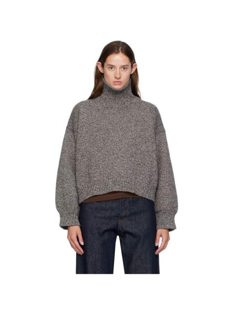 Brown Caragh Chunky Crop Turtleneck