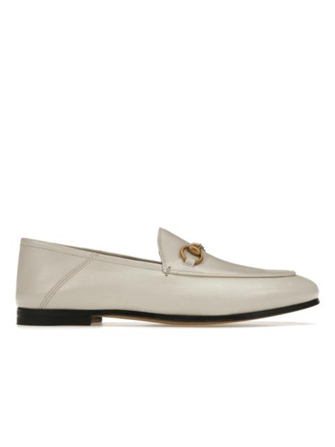 Gucci Horsebit Slip On Loafer White Leather