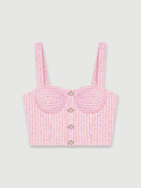 Tweed crop top