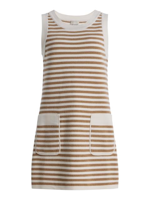Exclusive Ari Striped Knit Mini Dress brown