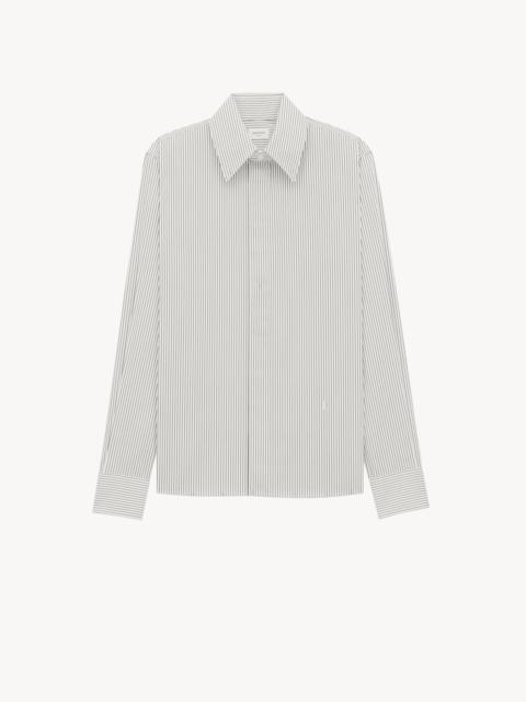 CASSANDRE SHIRT IN TENNIS-STRIPE COTTON POPLIN