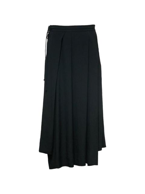 pleated midi skirt