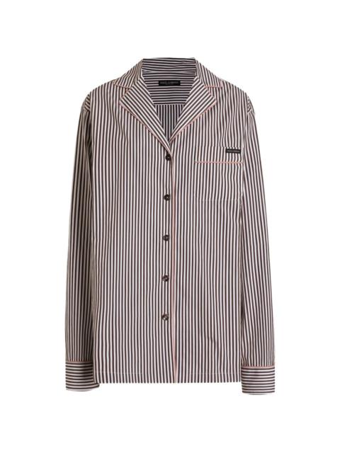 striped poplin shirt