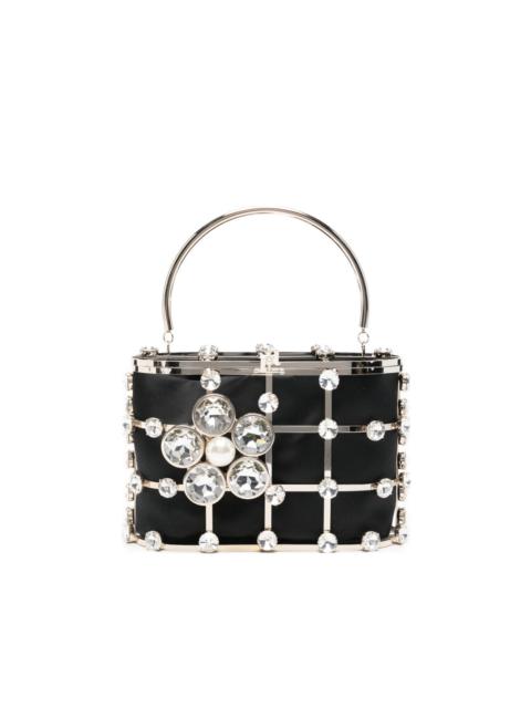 mini Holli crystal embellished top handle tote bag