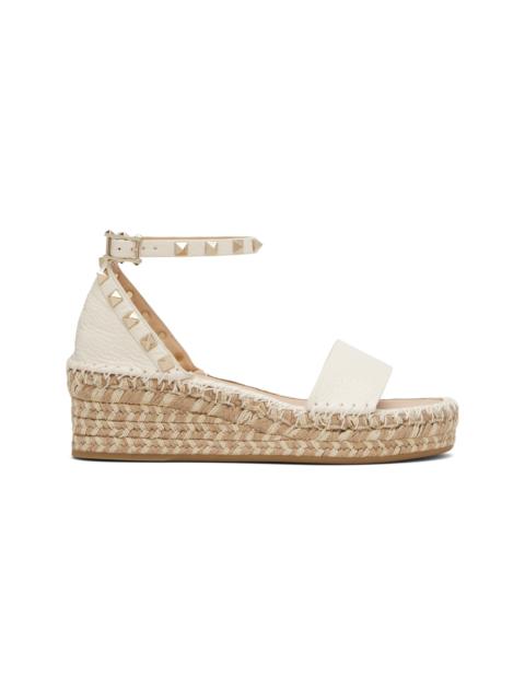 Off-White Leather Espadrillas Sandals