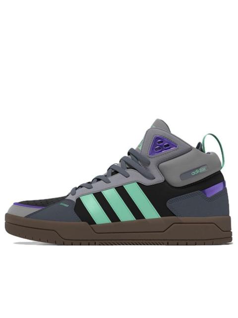 adidas Neo 100DB Mid Shoes 'Grey Black Purple Gum' GZ2584