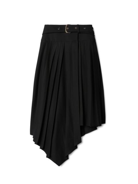 Tech Drill Belt Pleated Skirt