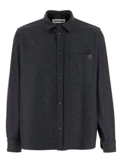 button-down patch-pocket shirt
