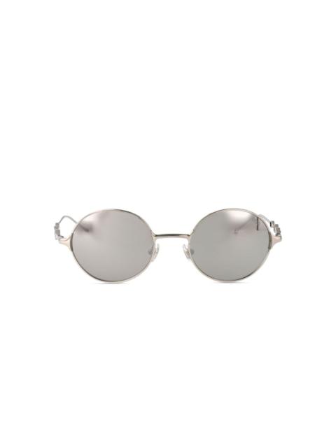 round-frame metal sunglasses