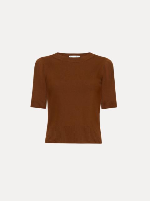 SHORT SLEEVE WOOL PULLOVER