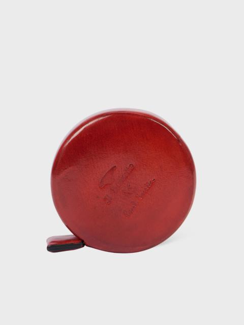 Il Bussetto for Paul Smith - Coral Red Leather Tape Measure
