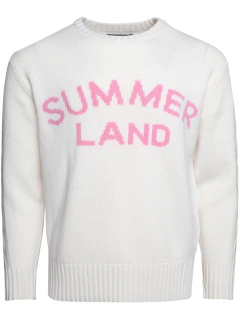 intarsia-knit crew-neck jumper