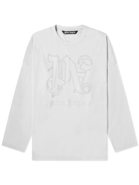 Palm Angels Monogram Statement Long Sleeve Tee
