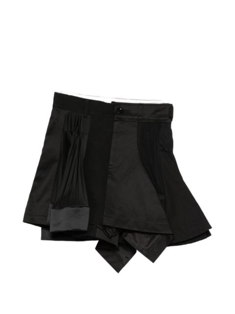 pleated panel skirt