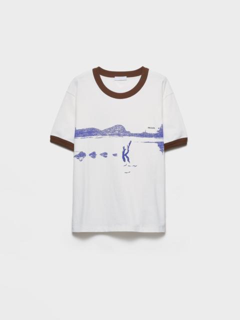 Printed cotton T-shirt