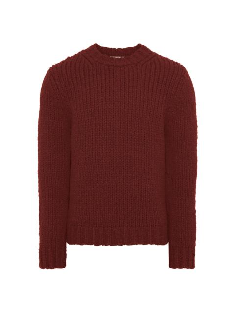 Lawrence Knit Sweater in Burnt Sienna Welfat Cashmere