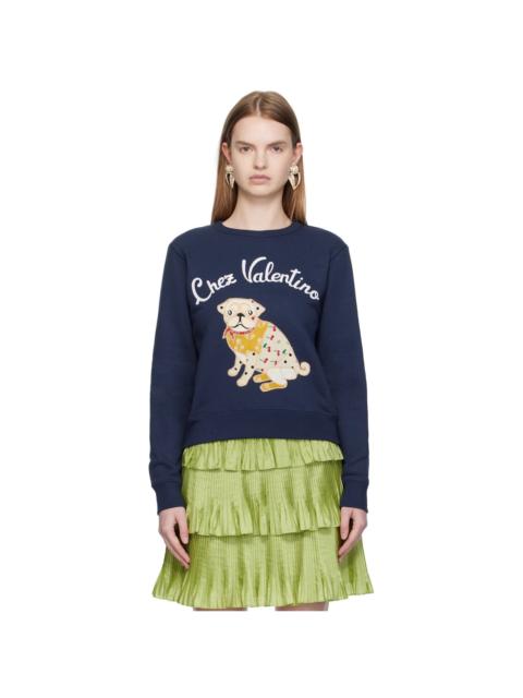 Navy 'Le Chien De La Maison' Sweatshirt