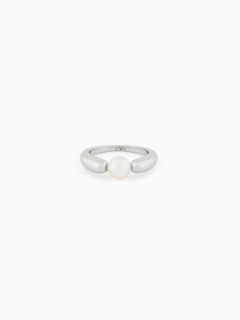 SILVER-TONE BRASS CENTER FOCAL RING