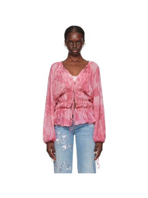 Pink Print Blouse