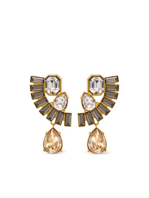 teardrop crystal earrings