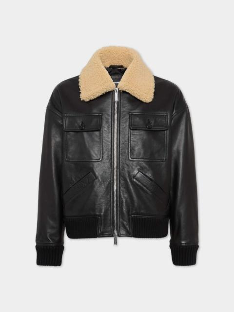 LEATHER AVIATOR BOMBERÂ