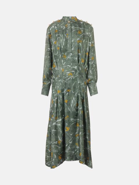 Felicia studded silk maxi dress