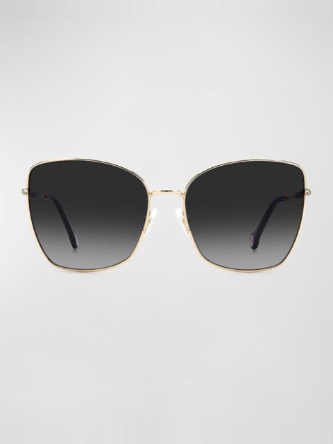 Glittery Metal Butterfly Sunglasses