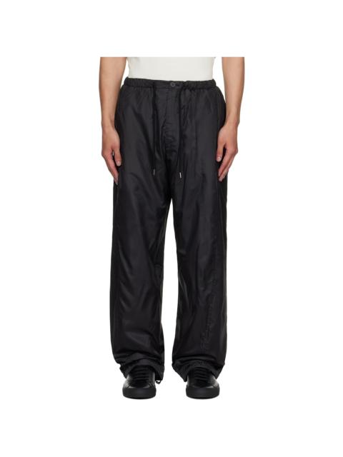 Black Curved Trousers