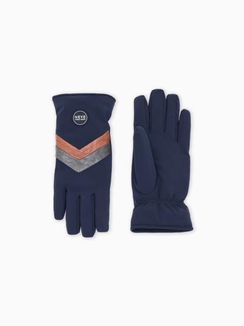 GIORGIO ARMANI NEVE TECHNICAL NYLON GLOVES