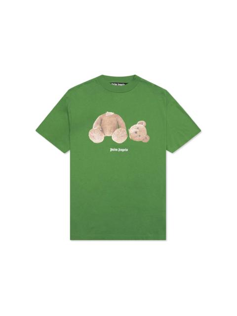 Palm Angels Bear Curved Logo T-Shirt Bright Green