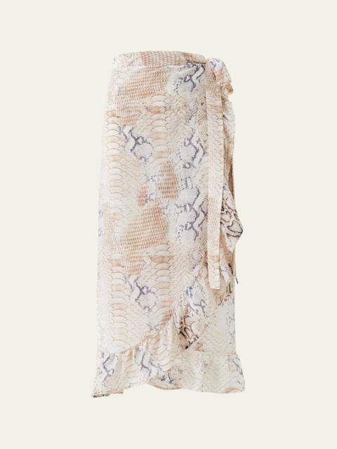 Danni Lizard Wrap Skirt