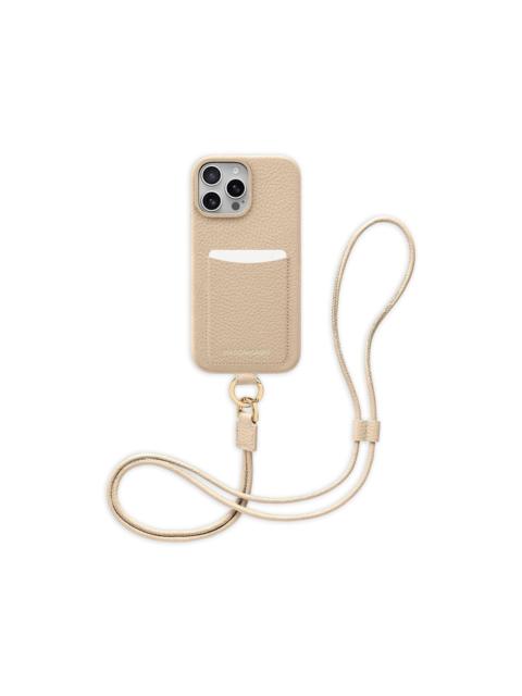 Sling leather iPhone 16 Pro Max phone case