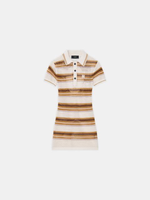 WOMEN'S MA STRIPE POLO MINI DRESS